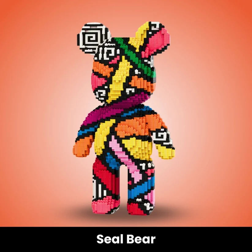Oursonbrik – L’Ours Géant à Assembler | Déco Pop Art Unique