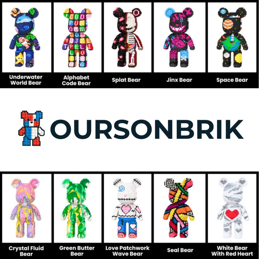 Oursonbrik – L’Ours Géant à Assembler | Déco Pop Art Unique